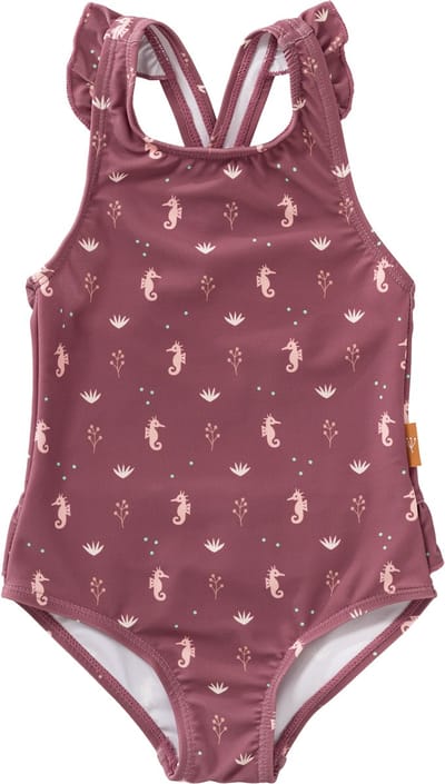 Fresk [Badpakken] 86 -Zwemkleding met UV-bescherming UPF 50 - Sneldrogend - Tweedelig Zwempak - Bikiniset Meisjes - Roze - Seahorse