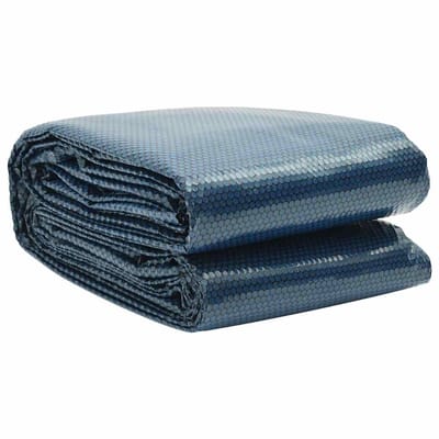 Solarzeil - Zwembad noppenfolie verwarmend - 600x300 cm - Zwart en blauw - Extra dik afdekzeil 110 micron met luchtkamers voor Intex en opzetzwembad
