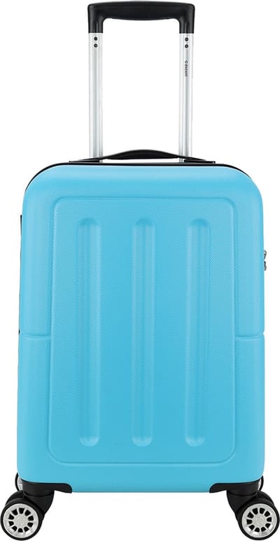 Decent NEON-FIX Handbagage koffer 55x35x20 cm- Handbagage trolley 32 liter- Lichtgewicht koffer - Reiskoffer - Veilig Cijferslot – Spinner handbagage 55 cm - Blauw