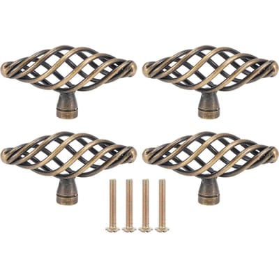 4 Stuks Deurklink Antiek Zinklegering Trekknoppen Kast Kledingkast Lade Kast Hardware Accessoire