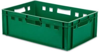 Alpac Stapelbak - Opbergbak - E2 Vleeskrat - 600 x 400 x 200 mm - 40L - Groen