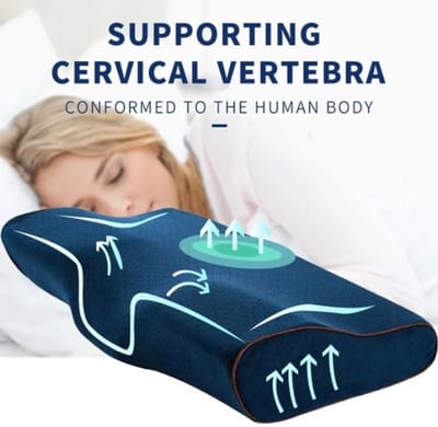 Schuim kussen 50 * 30cm vlindervorm langzame rebound orthopedisch slaapkussen orthopedische kussens om te slapen Nek Bescherming Goed Slapen