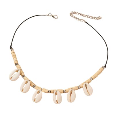 Marama - damesketting Ibiza Shell - natuurlijke schelpen - collier - boho ketting - festival