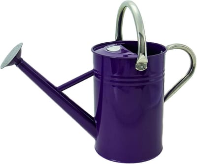 Vintage Gieter 4,5 Liter in Paars – Stalen Kan in Klassieke Engelse Stijl met 2 Handgrepen