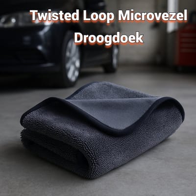 Premium Microvezel Droogdoek-Super Absorberende Microvezel Droogdoek – Dubbelzijdig – Donkergrijs/Blauw – 1200 GSM – Beste Kwaliteit –Auto, Motor & Boot Wassen - Auto Wassen & Drogen – Keuken & Kantoor Schoonmaken – Krasvrij –Poetsdoek-Super schoon