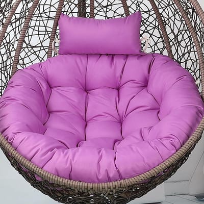 Hangstoel Kussen - Schommelkussen Rotan - Buiten Ontspannen - Met Nekkussen - 120 cm - No07