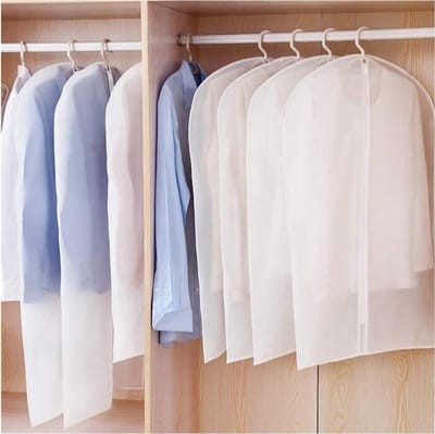 Kledingtas - Kledingzak - Opbergtas - Opbergzakje - Transparant - 60 x 100 cm - Verpakking van 5