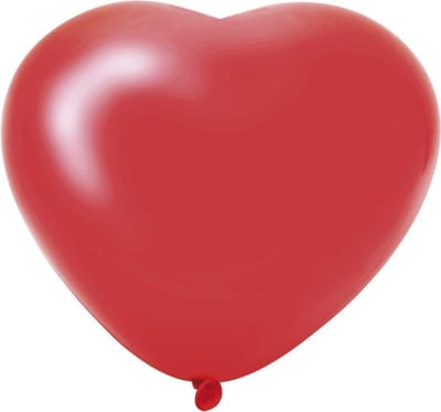 Ballon Hart rood 6 stuks
