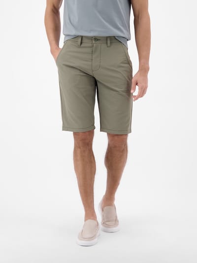 LERROS Sportieve chino-short van flexibele nylonmix , Maat: 30 , Kleur: NORDIC OLIVE , 92% nylon, 8% elastaan