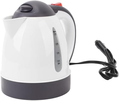 Allecto - Draagbare Waterkoker - RVS - Ideaal voor onderweg - 1000ML - Automatische afsluitfunctie - Geschikt voor auto - Compact formaat