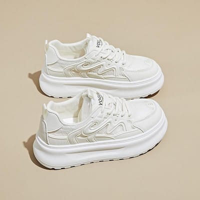 Zomer Mesh Witte Schoenen Nieuwe Stijl van Vrouwelijke Studenten Ademend Hoogteverhogend Casual Schoenen 40 white
