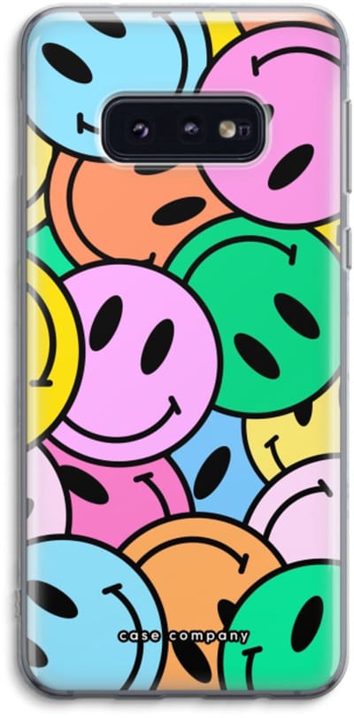 Case Company® - Hoesje geschikt voor Samsung Galaxy S10e hoesje - Smiley N°1 - Soft Cover Telefoonhoesje - Bescherming aan alle Kanten en Schermrand