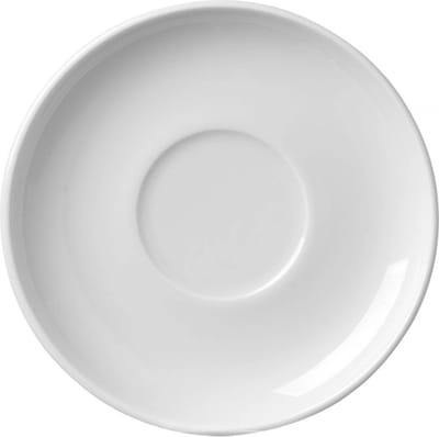 HENDI Schotel voor espressokopje – Ø83mm – versterkte randen – slijtvast porselein – vaatwasser- en magnetronbestendig