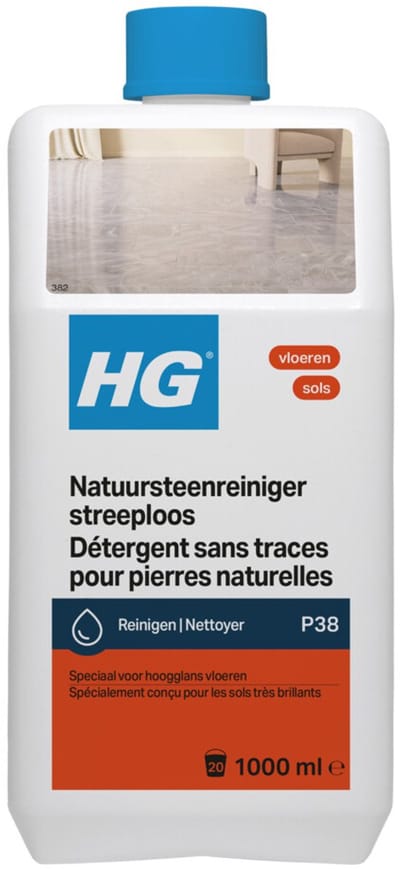 HG natuursteenreiniger streeploos (product 38) 1L