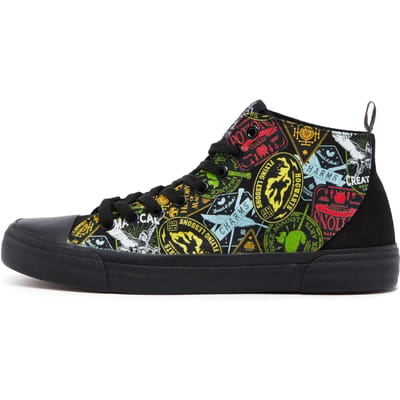 Akedo x Harry Potter Badges High Top - All Black - UK 3 / EU 35.5 / US Men's 3.5 / Women's 5