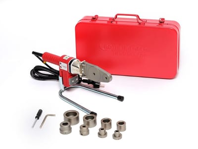 Moflasapparaat 10-delige set in transportkoffer - 650 watt - Geschikt voor PP, PB, PE en PVDF
