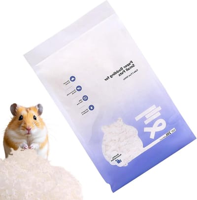 Kattenbakvulling Kleine Dieren - Papieren Katoen - Nestjes Bouwen - Stofarme Verzorging - 250 gram - Niet gespecificeerd