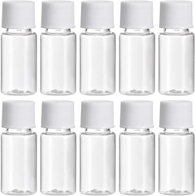 50 Stuks Chemische Reagentflessen, Brede Opening Laboratorium Containers | Vloeistofopslag, Ideaal voor Laboratoria, Winkels en Fabrieken (Doorzichtig, 3.6oz)