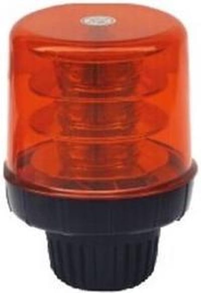 ORANJE zwaailicht SQUARE - 18x3W LED - R10 / R65 - E keurmerk - Snel Schroef Beugel Bevestiging