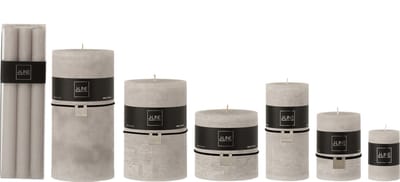 J-Line tafelkaars - lichtgrijs - 9U - doos van 6
