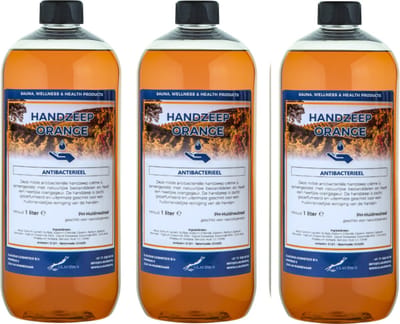 Handzeep Orange 1 liter - set van 3 stuks