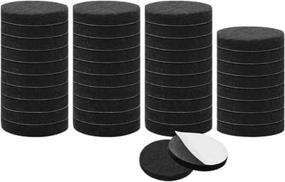 Meubelvilt Pads - Vloerbeschermers - Meubels Beschermen - Zelfklevend - Rond 3/4 inch - Zwart