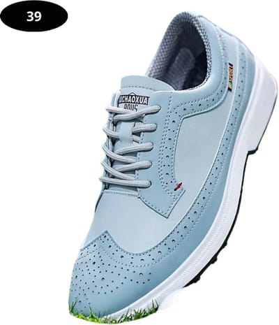 Bovista Golfschoenen Heren - Sneakers - Golfkleding - Golfschoenen Antislip - Waterdicht - Golfen - Lichtblauw 39