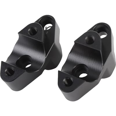Paar Stuurverhogers Verplaats Achterwaarts Adapter Aluminiumlegering Comfortabele Rijervaring Vervanging black