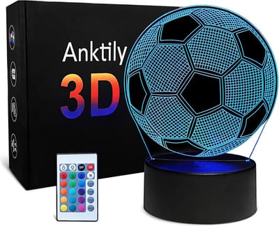 DiverseGoods Voetbal Nachtlampje - 3D Optische Illusie Lamp