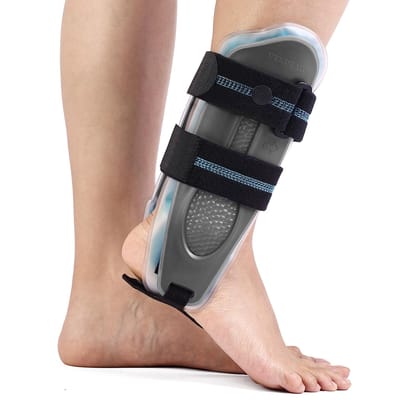 Attelle de cheville à étrier Velpeau Pour entorses et soutien des blessures articulaires Pied gauche droit Portable dans les chaussures