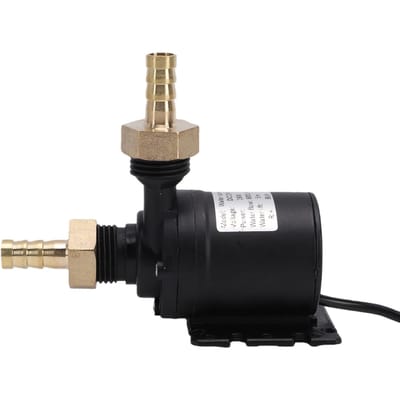 Pompe à eau 19W 5M de hauteur de levage 800L/h débit Faible bruit Moteur sans balais Pompe à eau submersible pour fontaine piscine aquarium beige