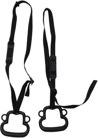 Dailygoods- Gymnastiekringen Ergonomisch - Verstelbare Riemen - Outdoor Fitnessringen - Apenringen - Klimringen - Belastbaar tot 150 kg