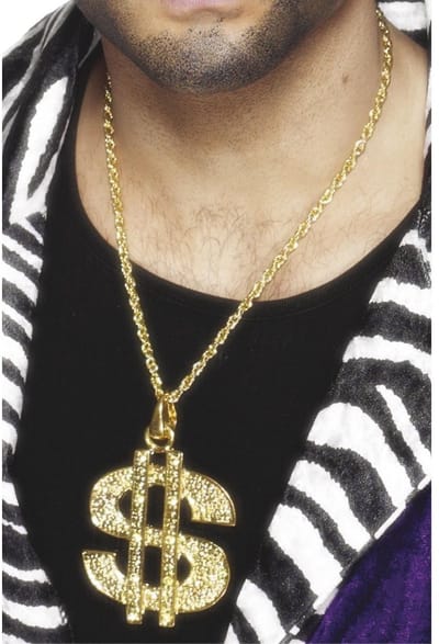 Dressing Up & Costumes | Costumes - 70s Disco Fever - Dollar Sign Medallion