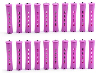 Dailygoods- Krulspelden 20 Stuks - Permanente Krulspelden - Koude Golf - Elastische Band - Hoogwaardig Plastic - 1,9 x 8,3 cm - Haarrollers
