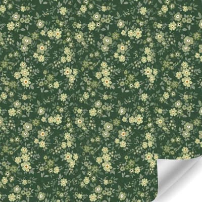 Papierrol Cadeaupapier – Forest Flowers – 60 cm x 100 m – Natuurlijk Inpakpapier – Duurzaam & Recyclebaar