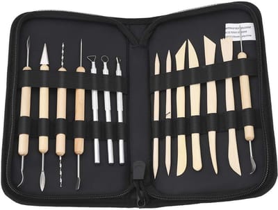 Complete set van 14 professionele gereedschappen voor klei en keramiek - Ideaal voor modelleren en snijden