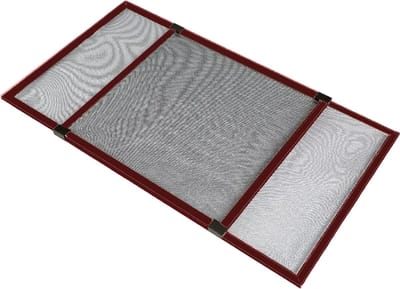 PALMAT® Vliegenhor – Insectenscherm – Raamhor – Insecten Gaas – 75x50 cm – Uitschuifbaar tot 142 cm – Veelzijdig & Bruin