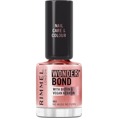 Rimmel Wonder'bond Care+Color Nail Polish - 001 - No Muss No Fuss, 12 ml