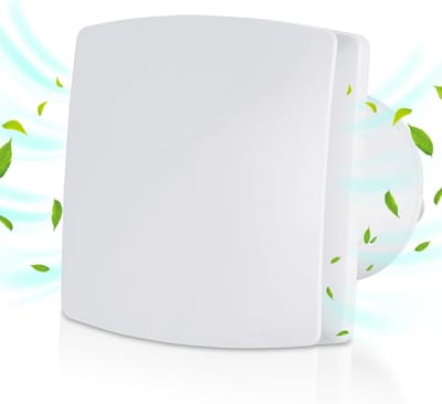 Krachtige Badkamerventilator 150mm met Vochtsensor, Timer en Terugslagklep - Geschikt voor Keuken en Toilet