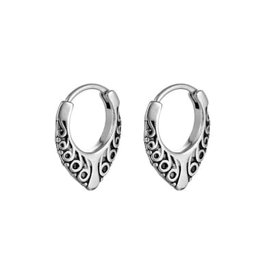WeLoveSilver - oorringen - zilverkleurig - chirurgisch staal - 6x6x3 cm
