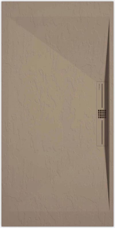 Sanifun douchebak Stone Side Moka Slate 1000 x 700 P