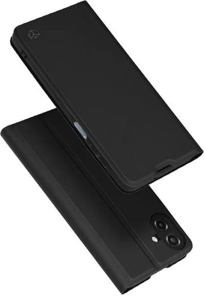 Hoesje geschikt voor Samsung Galaxy A07 4G - Techsuit Magskin Book Wallet Case - Zwart