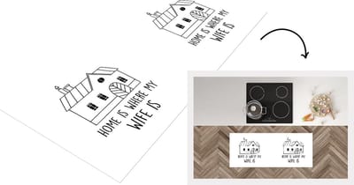 Keukenloper - Loper keuken - Vrouw - Huwelijk - Thuis - Quotes - Voor haar - 120x50 cm - Keukenloper vinyl