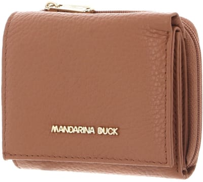 MANDARINA DUCK Leren portemonnee Mellow Wallet Pecan Nut Lichtbruin