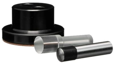 Optische Perforatieset - Precisie Stempel - Kritische Lay-outs - Vergrootglas en Kruisdraad - 10 Vellen - Zwart