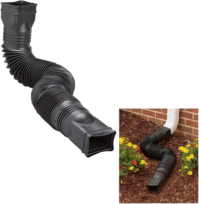 Flexibele Downspout Uitbreiding voor Regenwaterafvoer - Verlenging van 25 tot 55 inch