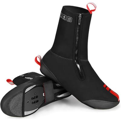 Unisex Overschoenen voor Fietsen met Rits Schoenovertrekken Waterdichte Verdikkende Schoenovertrekken voor Fietsen Fiets Winter black