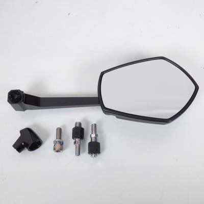 rechts-links omkeerbare spiegel tomahawk zwart en goud voor motor scooter