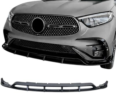 Voorspoilerlip Hoogglans Zwart geschikt voor Mercedes GLC X254 / C254 AMG Line (vanaf 2022)