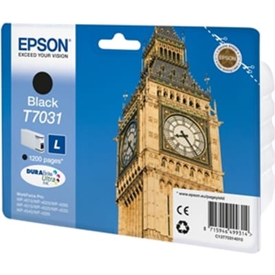 Epson T7031 inktcartridge zwart (origineel)